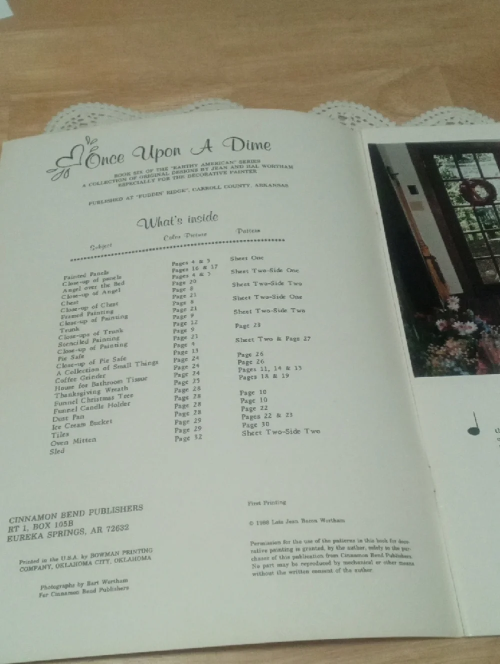 Vintage Once Upon a Dime Decorative Painting Booklet, Earthy American Series